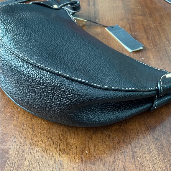 Banana Republic Vida Half-Moon Shoulder Bag - Black Leather - NWT - Picture 8 of 16